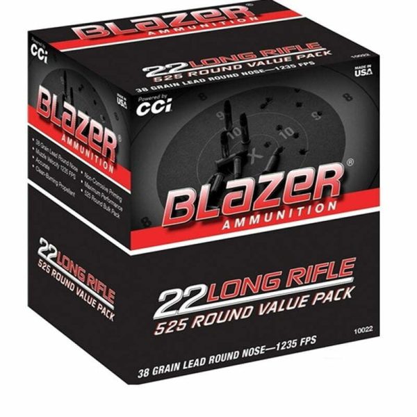Munição CCI Blazer Cal .22 LR 38GR LRN Cx 525 - Imagem 2