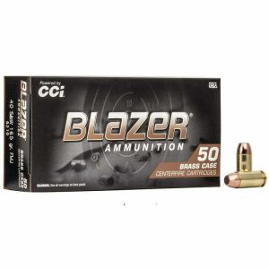 Munição CCI BLASER .40S&W FMJ 165 Grains – Cx 50