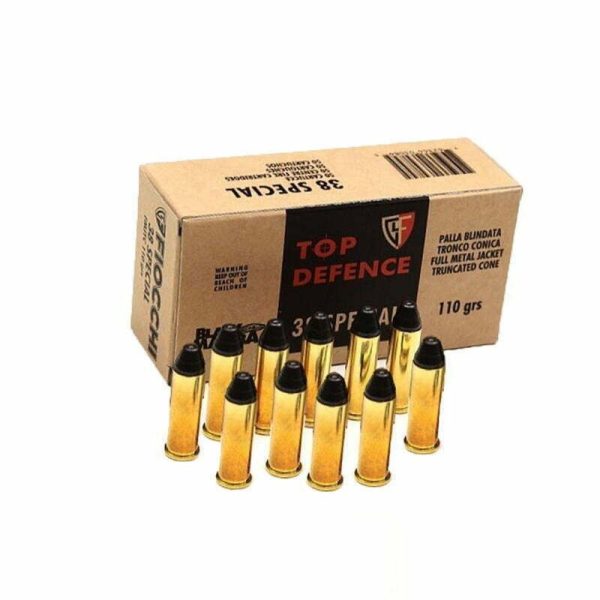 Munição Fiocchi 38 SPL FMJTC BLACK MAMBA 110gr – Cx 50